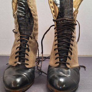 Antique Victorian Lace Up Shoes